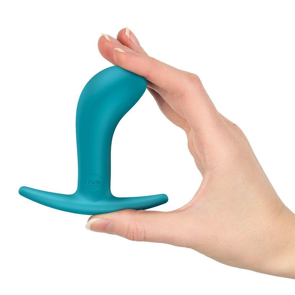 Анальна пробка Fun Factory BOOTIE M Aquamarine, діаметр 3,3 см, тонкий обмежувач Sex Aura Київ - фото 2