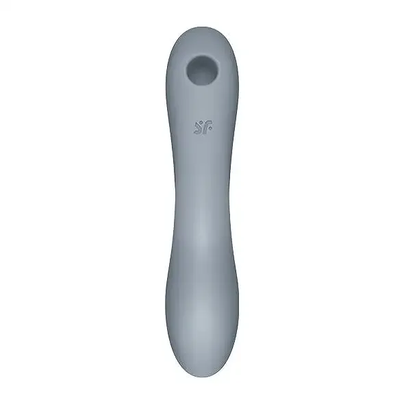Вакуумний стимулятор з вібрацією Satisfyer Curvy Trinity 3 BlueGrey Львів - фото 3