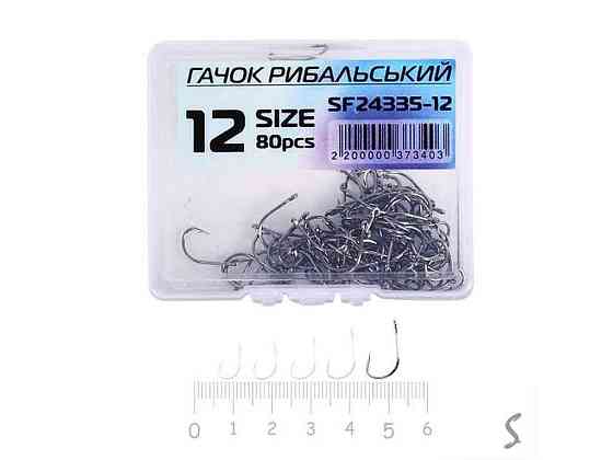 Гачок для мирної риби (80 шт/уп) №12 SF24335-12 ТМ STENSON Київ