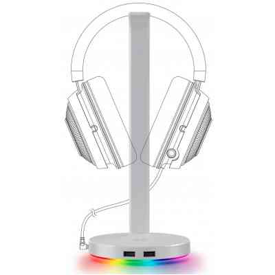 Подставка для гарнитуры Razer Base Station V2 Chroma Mercury (RC21-01510300-R3M1) Винница