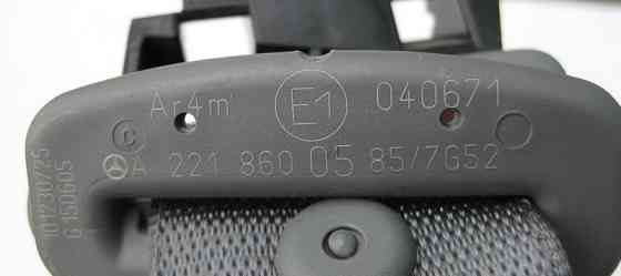 Mercedes-Benz  A2218600585 7G52 Ремінь безпеки задній центральний сірий S-Class W221 Одеса