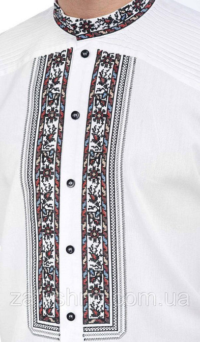 Вишиванка чоловіча з коротким рукавом Київ - фото 1