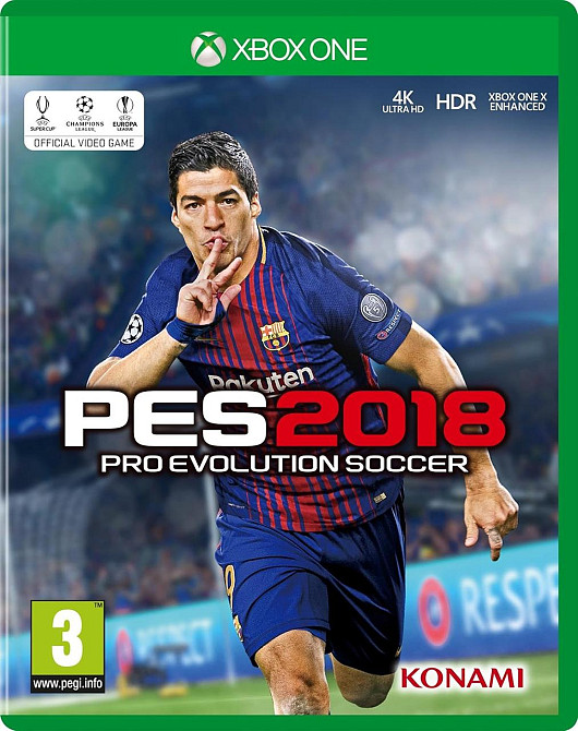 Видеоигра PES 2018 для Xbox One, футбольный симулятор, дисковая версия, мультиплеер онлайн и офлайн, игра для парня Киев - изображение 1