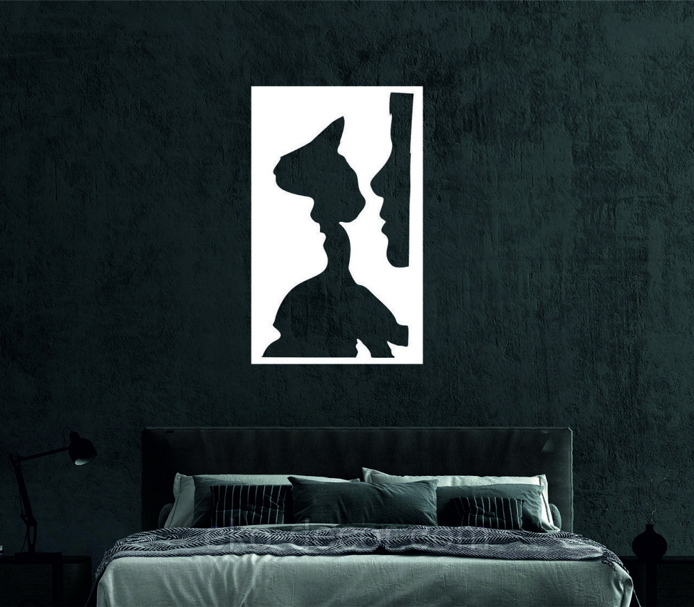 Декоративное настенное Панно «Силуэт», Декор на стену 50*30 см, Белый Киев - изображение 6