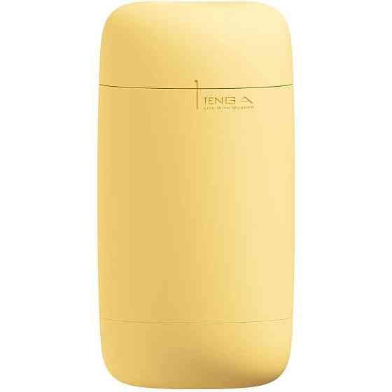 Мастурбатор TENGA PUFFY Custard Yellow, ультрамягкий материал, многоразовый, сквозной Sex Aura Киев