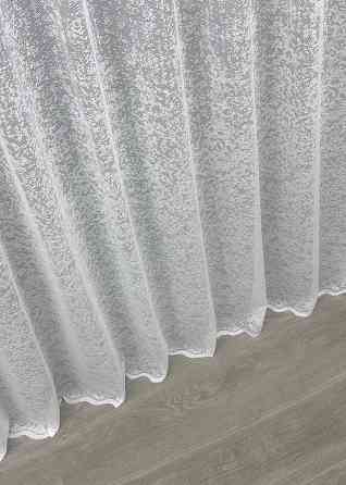 Тюль жакард, колекція "Мармур" колір теплий білий 1542т Київ