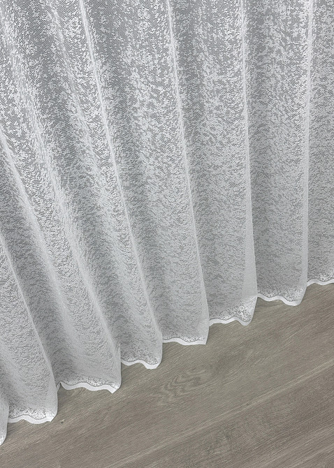 Тюль жакард, колекція "Мармур" колір теплий білий 1542т Київ - фото 5
