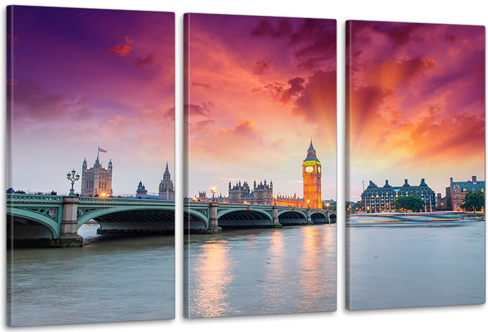 Модульная картина в гостиную / спальню   Біг-Бен     ART-211_3A 70х130 см Киев - изображение 1