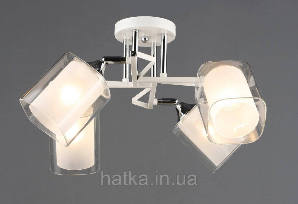 Люстра на 4 плафона B N6652/4 белый+хром Киев - изображение 1