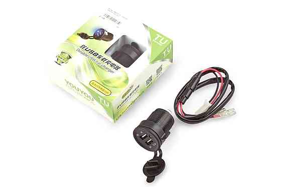 Разъем USB 5V 3,1А (врезной, круглый) Мукачево