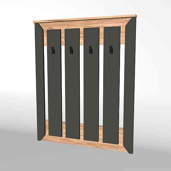 Вешалка настенная Эверест Нордик-900 90х6х110 см Графит + Дуб крафт золотой (DTM-5518) Львов