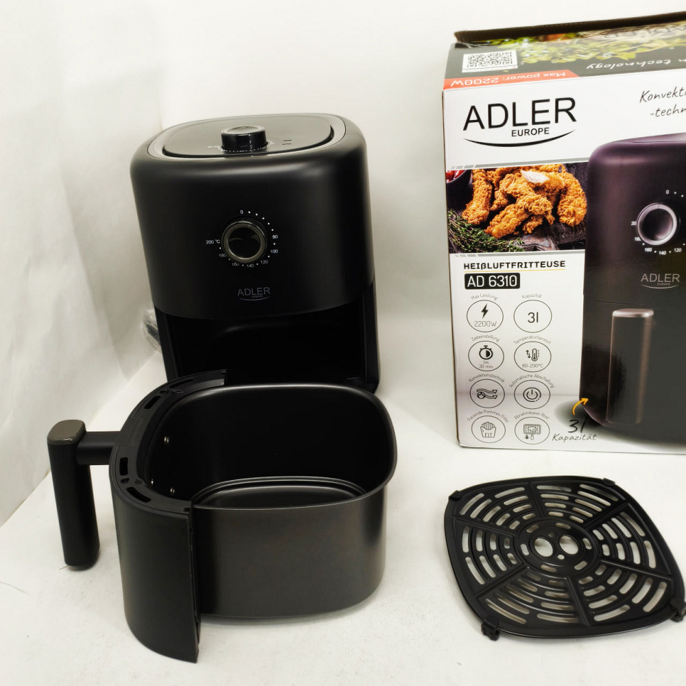 Аерогриль для запікання та смаження Adler, Настільна фритюрниця, Фритюрниця для повітряної фритюрниці HD-32 Львів - фото 9
