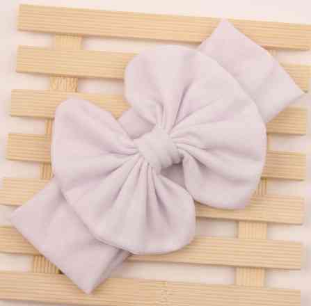 Широка дитяча біла пов'язка - ширина гумки 5см, окружність 40-54см, квітка 12см Київ