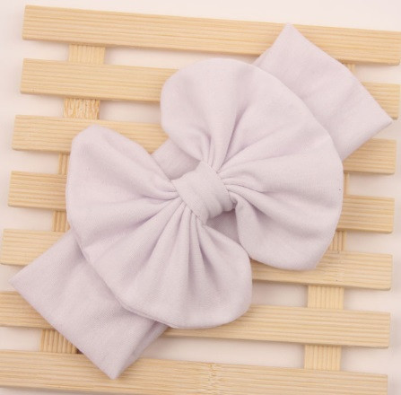 Широкая детская повязка белая - ширина резинки 5см, окружность 40-54см, цветок 12см Киев - изображение 1