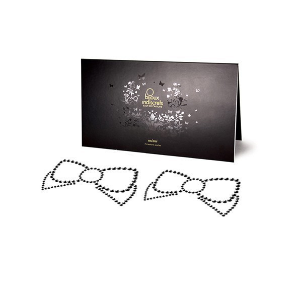 Украшения для груди со стразами MIMI Bow, цвет: черный, Bijoux Indiscrets (Испания) Sex Aura Киев - изображение 2