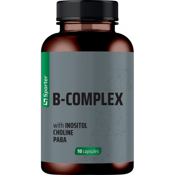 Вітаміни групи В Sporter Vitamin B Complex 90 капсул Луцьк - фото 1