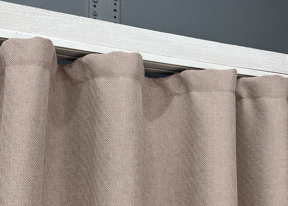 Комплект коротких штор VR-Textil Лен ELEMENTA № 1869ш Бежевый 130х170см 2 шт (35-0427) Киев - изображение 8