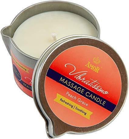 Массажная свеча - Vibratissimo Peach Grace, 100 мл Sex Aura Киев - изображение 1