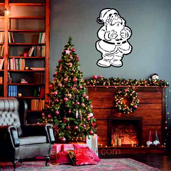 Декоративне настінне Панно «Дід Мороз», Декор на стену Київ