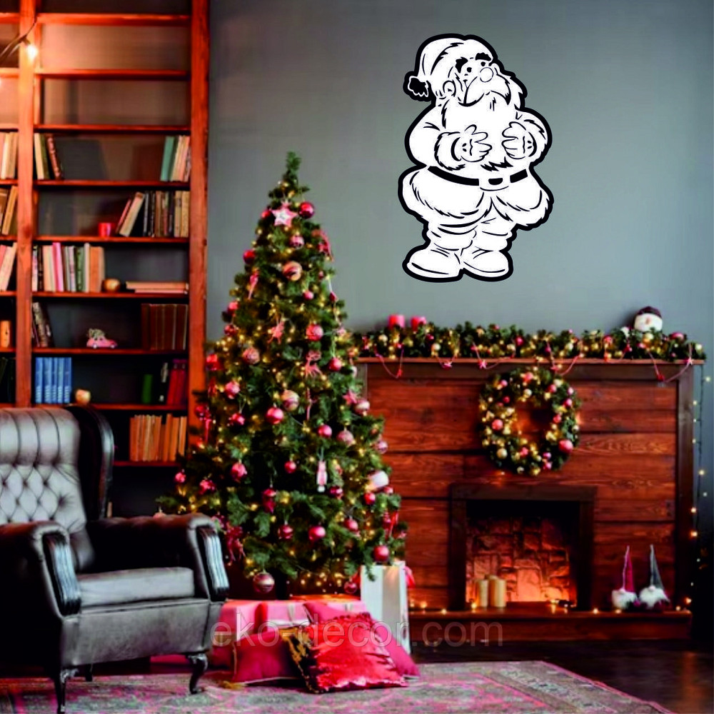 Декоративное настенное Панно «Дед Мороз», Декор на стену Киев - изображение 2