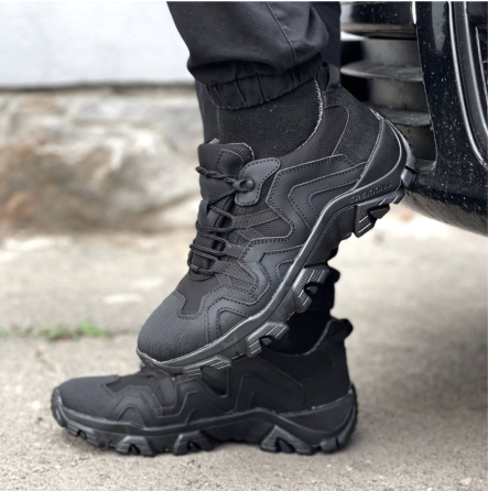 Тактические мужские зимние кроссовки черные зимние теплые мужские кроссовки из кордуры Львов