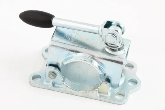 Хомут опорного колеса прицепа с чугунным основанием 250кг Winterhoff складная ручка Винница