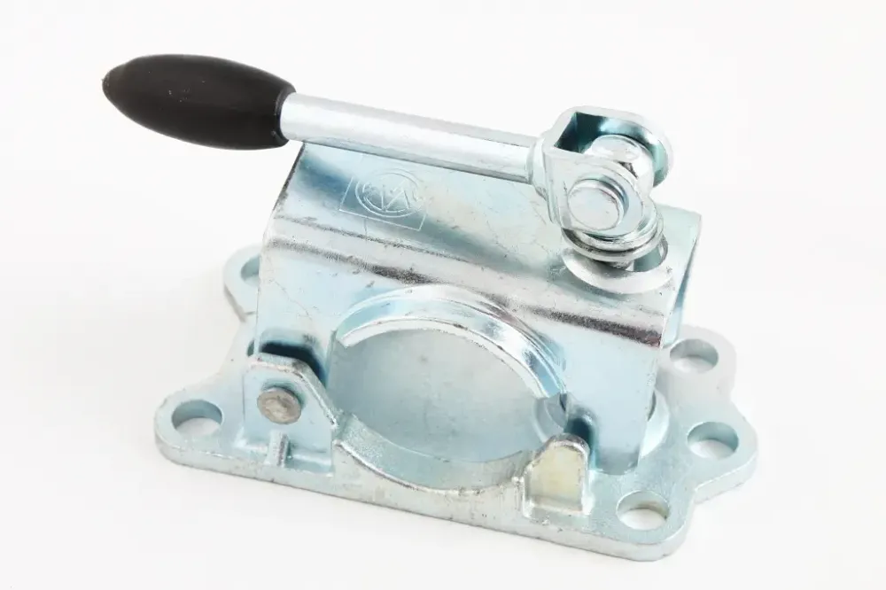 Хомут опорного колеса причепа з чугуним основою 250кг Winterhoff складна ручка Вінниця - фото 1