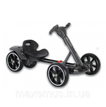 Детский электрокарт с пультом управления мягкими колесами Spoko SP V 1 7 6V 4,5А электрокарт аккумуляторный черный Мостиська