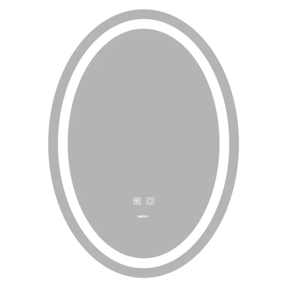 Зеркало Zerix Fusion MV01-50x70 с LED Touch, Anti-fog, диммером, регулятором яркости (ZX6067) Киев