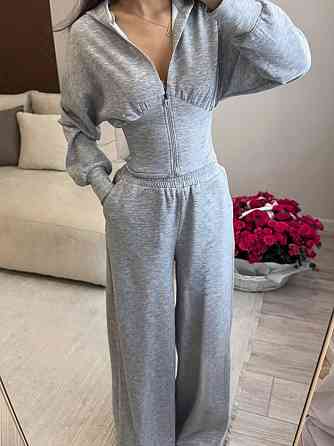 Жіночий стильний повсякденний костюм-двійка  двонитка люкс Меланж, 44/46 Одеса