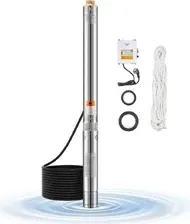 Насос pompa głębinowa 750W ze stali nierdzewnej, pompa wodna 65 l/min - głębokość 210 stóp - wysokowydajna pompa do domu i ogrodu Киев - изображение 1