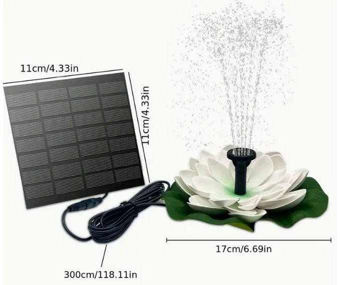 Садовий фонтан на сонячній батареї, 6 насадок Київ - фото 2