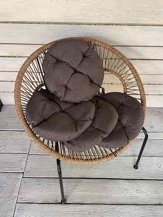 Подушка для стільців (38x38х5 см) кругла Decorator Мальмо колір коричневий 84-042 Київ