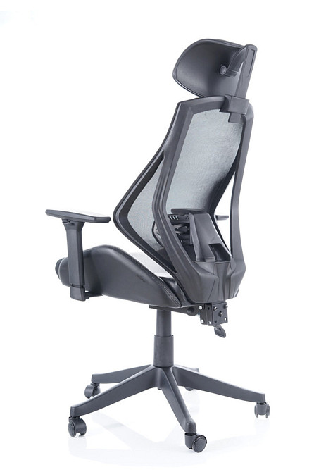 Крісло поворотне Q-406 чорне Дніпро - фото 7