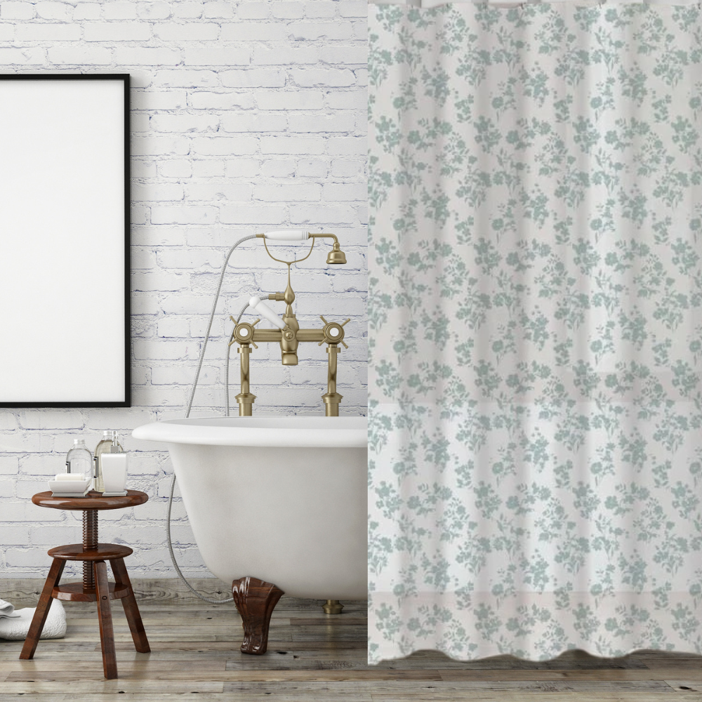 Шторка для ванної та душу 180x180 см водонепроникна, штора для душової з пластиковими гачками, прозора Кам'янець-Подільський - фото 3