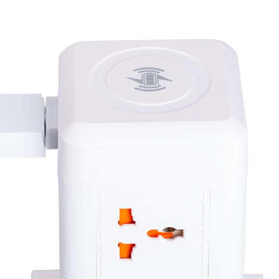 Yiwu Мережевий фільтр подовжувач 2.8 м з лампою на 6 універсальних розеток з 2 USB, 1 Type-C, б Коломия