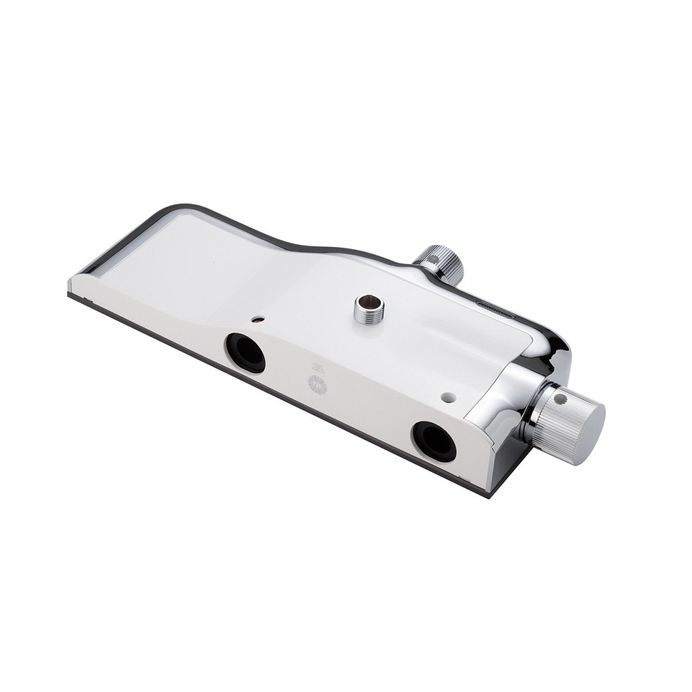 Душова система зовнішнього монтажу Kroner KRP Armada з виливом - SCH065 хром/чорна Київ - фото 5