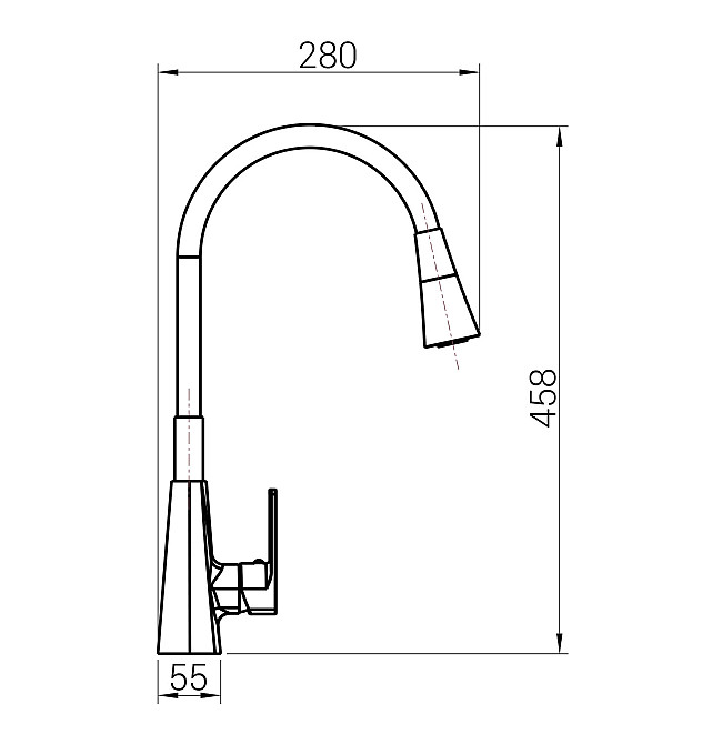 Змішувач для кухні DOMINO Dionis DDD-203SM-BB Луцьк - фото 7