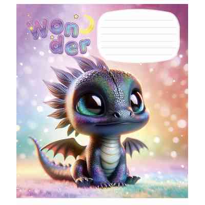 Зошит Школярик Wonderful 12 аркушів клітинка (012-3414K) Вінниця