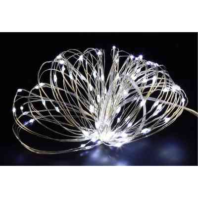 Гірлянда Novogod`ko нитка на мідн. дроті, 100 LED, холодн.білий,10 м,статичне (973783) Вінниця