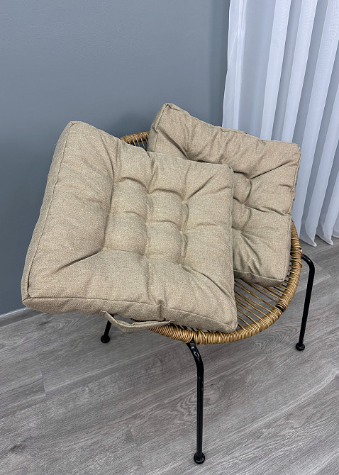 Подушка для стульев (50x50х8 см) Decorator Мальмо цвет бежевый 84-183 Киев - изображение 2