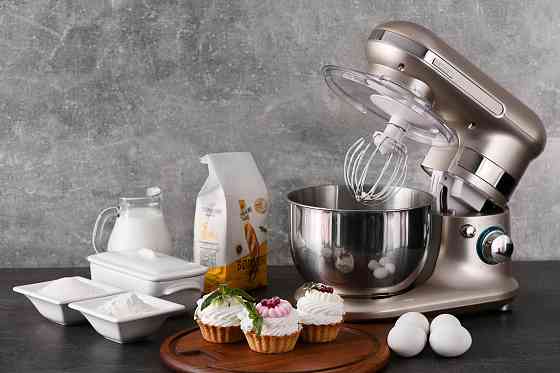 Міксер ARDESTO планетарний 800Вт, насадки-3, чаша-нерж., метал, 4л, Pulse-режим, жовтий Киев