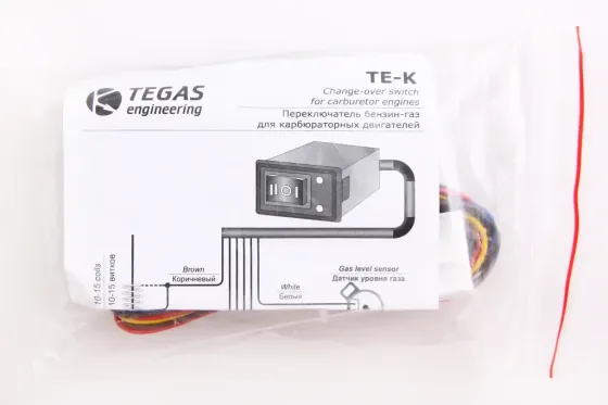 Переключатель ГБО газ/бензин карб. для электр. редуктора Tegas Винница