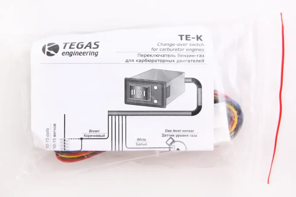 Переключатель ГБО газ/бензин карб. для электр. редуктора Tegas Винница - изображение 3