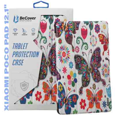 Чехол для планшета BeCover Smart Case Xiaomi Poco Pad 12.1" Butterfly (711567) Винница