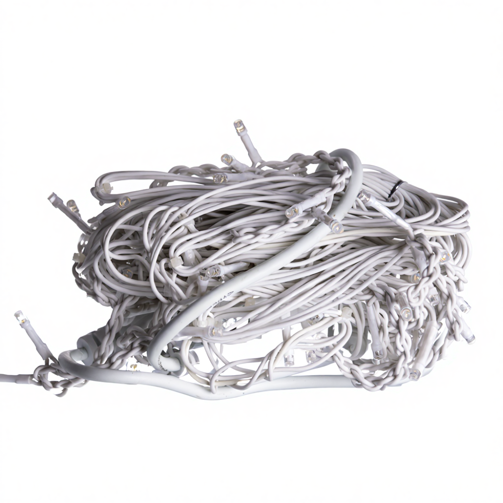 Новогодняя гирлянда уличная Бахрома 6 м 105 LED белый провод Желтый 6МWY Киев - изображение 3