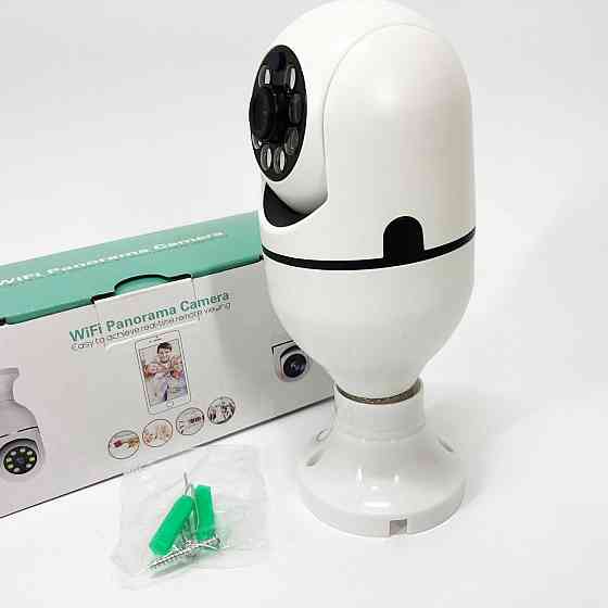 Камеры для улицы и дома CAM L1 E27 WIFI IP, Камера наблюдения с записью на HC-293 карту памяти Киев