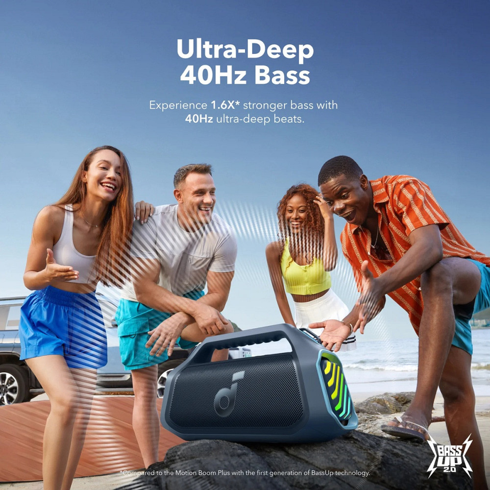 Портативна акустика Anker SoundСore Boom 2 Plus Blue (7169788) Київ - фото 4