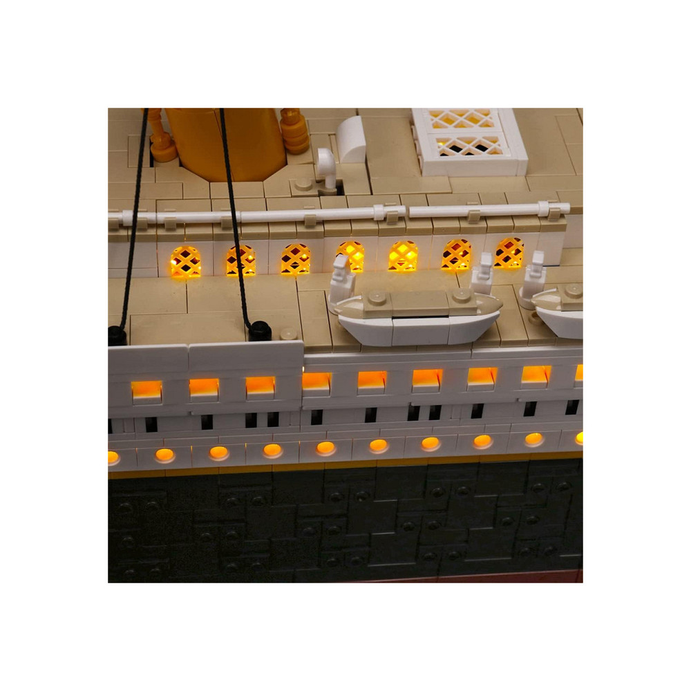 Набор подсветки LED комплект YAKI 10294 Titanic классический зелёный USB питание ABS совместим с Lego 10294 Киев - изображение 7