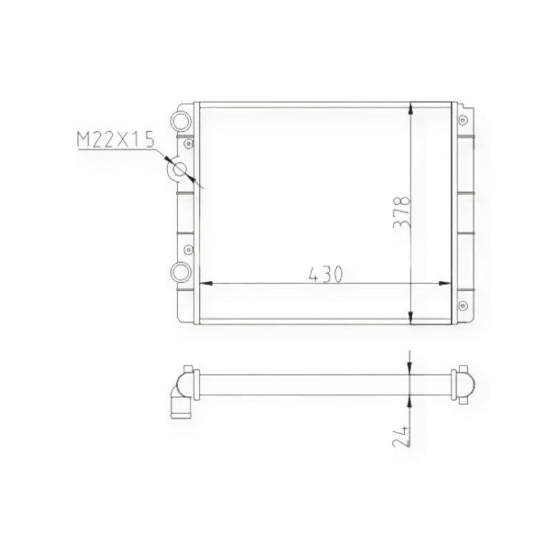 Радіатор двигуна автомобіль Фольцваген Lupo, Polo 1.0-1.9 (94-01), Seat Arosa 1.0-1.7 (97-04) охолодження Мукачево - фото 1